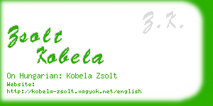 zsolt kobela business card